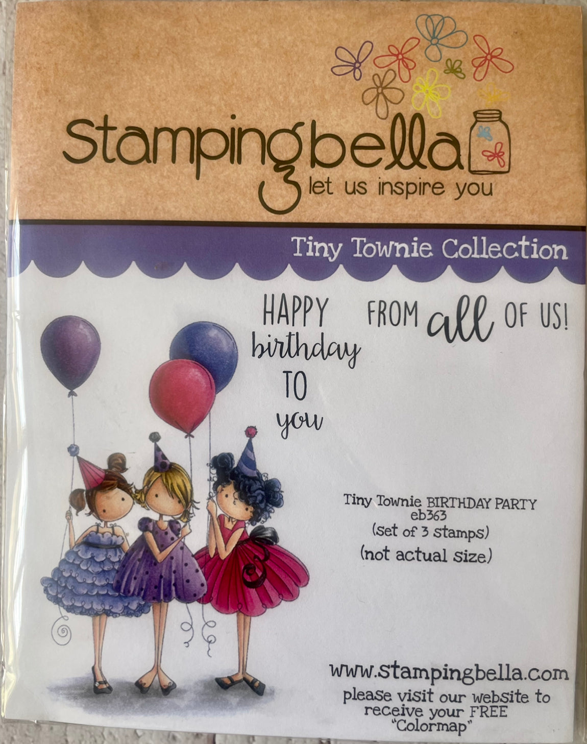 Stamping Bella Cling Stamps-Tiny Townie Birthday Party