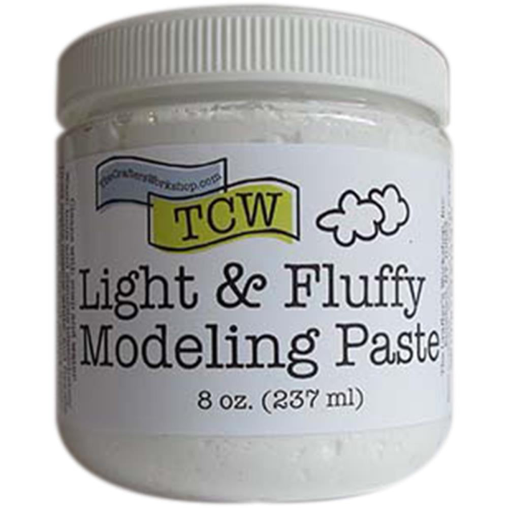 The Crafter's Workshop: Light And Fluffy Modeling Paste 8oz For Stencils and Mixed Media